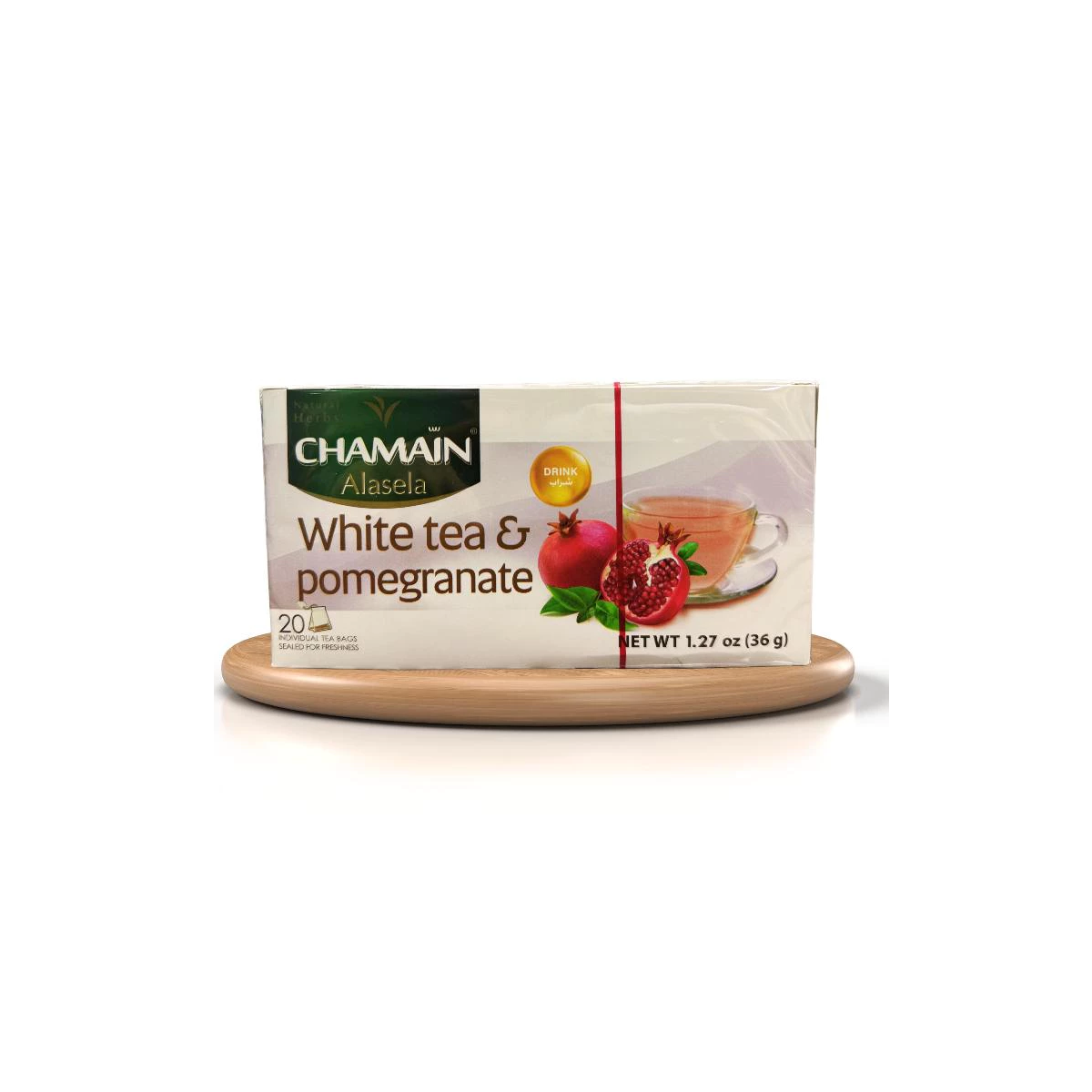 Chamain White Tea with Pomegranate 20 Tea Bags